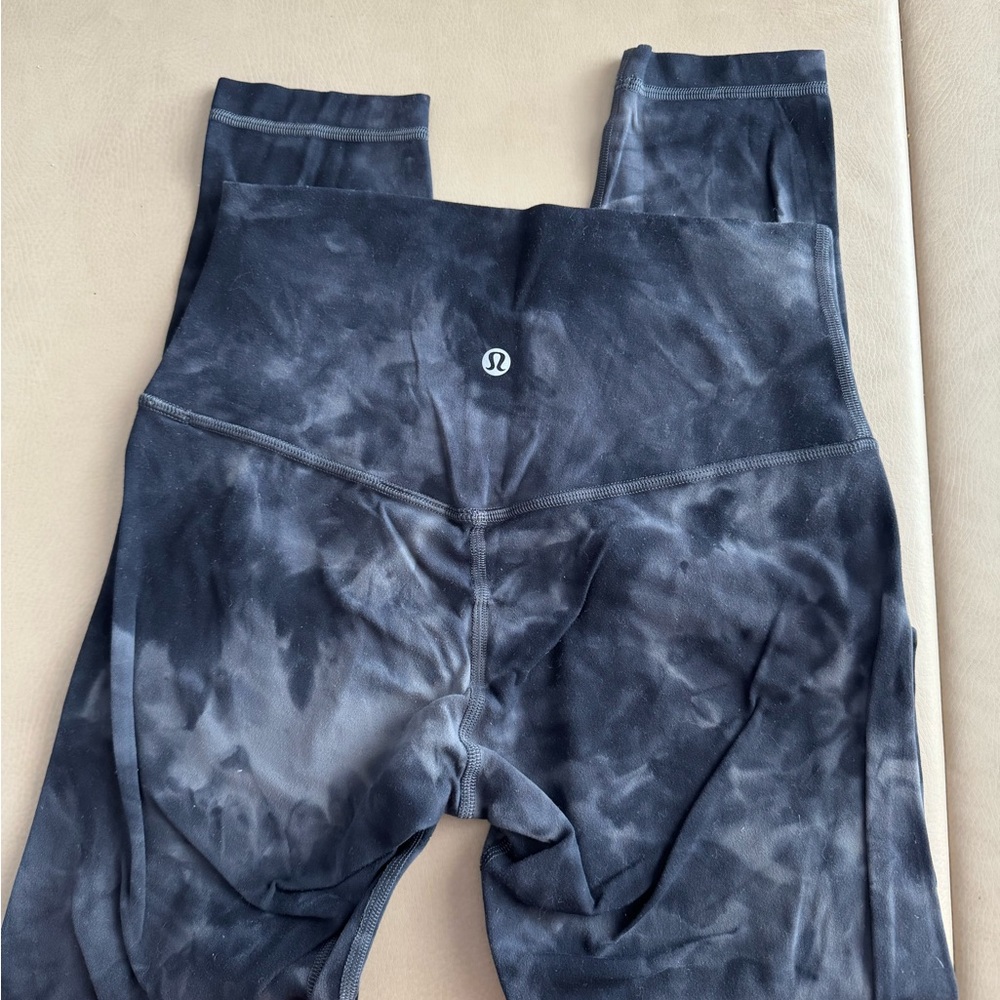 lululemon athletica Black Tie-Dye Leggings